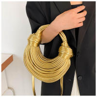 Nuevo Bolso de mano tejido a mano para pan y fideos, con cable eléctrico, para hombro, - details 11