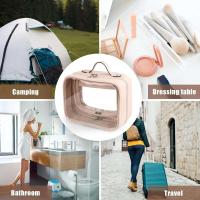 Bolsa de cosméticos transparente de 2 capas, paquete grande impermeable, bolsas de maquillaje transparentes de viaje multifuncionales, bolso de mano - details 15