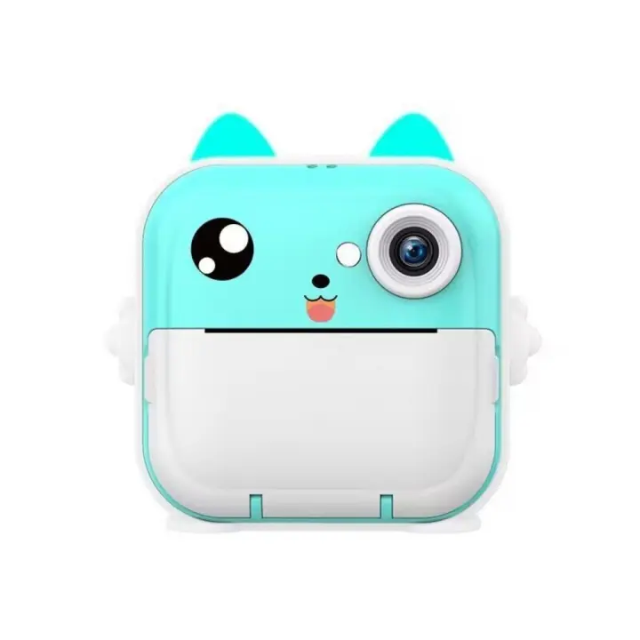 Cámara de impresión instantánea para niños 1080P HD, 48MP, Bluetooth, Aplicación gratuita, 5 Rolos de papel para impresión, Regalo para niños de 3 a 12 años - 1