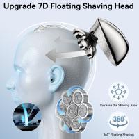 Head Shavers for Bald Men, 5 in 1 Grooming Kit for Men, Wet/Dry Shaver Hair Trimmer with LED Display, USB Charging, Storage Bag - details 1