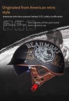 Cascos de moto vintage para hombre y mujer, cascos de moto cruiser, cascos de moto eléctricos de verano - details 1