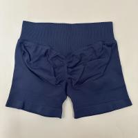 Pantalones cortos de yoga con banda baja acanalada, pantalones cortos de yoga sin costuras, pantalones cortos de entrenamiento para gimnasio, pantalones cortos elásticos para correr, ropa de fitness - details 13
