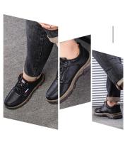 Zapatos Casuales de Cuero Retro para Hombres Transpirables, Cordones, Camino, Marrón, Primavera, Moda - details 3