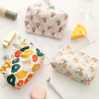 Bolsa De Maquillaje Para Mujer Estudiante Multicolor En Lona Organizador De Cosméticos Con Cierre De Cremallera Estilo Moda - details 4