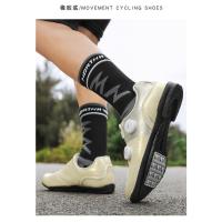 Zapatos de Ciclismo para Aire Libre Fondo de Goma Sin Cierre, Fondo para Carretera y Montaña con Doble Hebilla - details 27