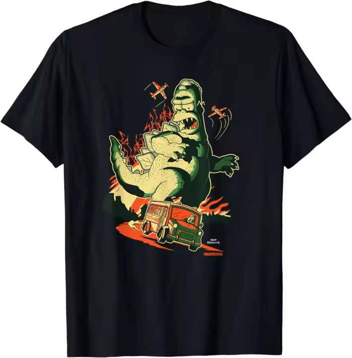 Camiseta de Los Simpsons Treehouse of Horror Homerzilla Terror - 1