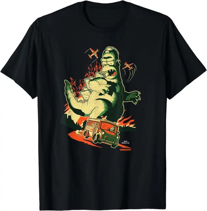 Camiseta de Los Simpsons Treehouse of Horror Homerzilla Terror - 1