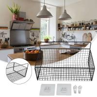 Cesta de hierro, estante para champú en polvo para pared de baño, orificio perforador, colgador de condimentos de cocina - details 14