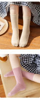 Nuevos calcetines japoneses de color sólido para niños, calcetines de lana para bebés para hombres y mujeres - details 12