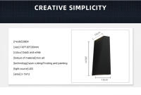 Iluminación arriba y abajo Lámpara de pared moderna de 10 W Lámpara de pared simple LED blanca y negra adecuada para interiores al aire libre, pasillo, dormitorio - details 0