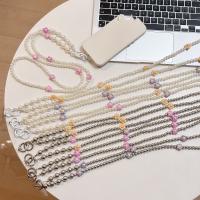 Correa cruzada para teléfono con cuentas de flores, cuerda colgante para bolso, cadena para teléfono móvil, cordón largo antipérdida para teléfono, correas para el cuello - details 1