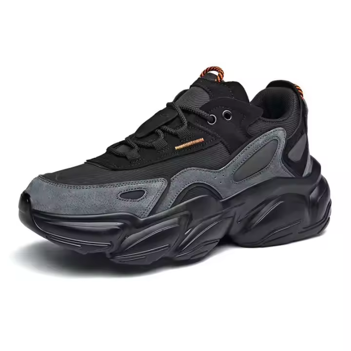 Zapatos deportivos para correr de alta calidad Guangzhou blancos 2025 de gamuza alta para hombre - 1