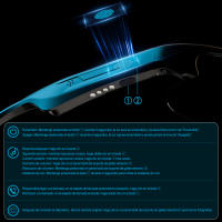 Gafas de sol inteligentes con Bluetooth, auriculares inalámbricos con música para deportes al aire libre, con luz antiazul - details 5