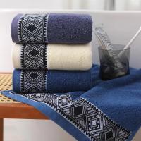 Toalla de cara bordada 100% algodón, juego de baño de lujo para Hotel, ducha, toalla turca suave y muy absorbente para gimnasio - details 3
