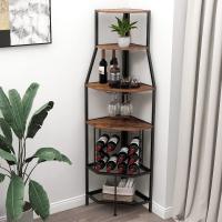 Botellero Esquinero de 5 Pisos Soporte para Cristal y Almacenamiento de Vino - details 0