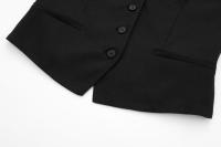 TRAFZA-Chaleco informal de lino y algodón para mujer, prenda de vestir con cuello en V, elegante, sin mangas, para verano - details 9