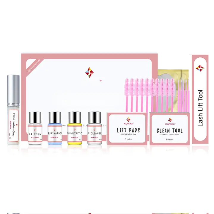 ICONSIGN Upgrade Version Lash Lift Kit Lifting Eyelashes Lasting 6-8 Weeks Lash Perm Eyelash Enhancer Makeup Tools - 1