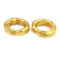 Anillo de Cierre Redondo de Brasso Dorado Mate Joyería de Alta Calidad - details 13