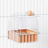 Bañera colgante transparente para loros, diseño de cajón montado en la pared, jaula de baño para pájaros, caja de ducha desmontable a prueba de salpicaduras para pájaros, cacatúa - details 4