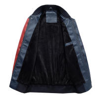 CHAIFENKO Chaqueta de Invierno para Hombres Moda de Ocio de Piel de Vellón Grueso - details 5
