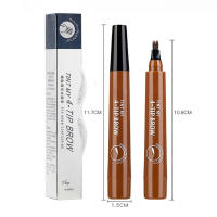 Lápiz líquido para cejas, sin decoloración delineador de cejas, maquillaje diario, 4 puntas - details 0
