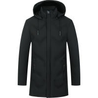 CHAIFENKO Chaqueta de Invierno de Forro de Poliéster Abrigo de Forro Removible Zip de Cierre - details 2