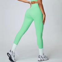 Pantalones de yoga para mujer, pantalones deportivos de cintura alta para levantar la cadera, mallas ajustadas para correr al aire libre - details 0