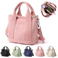 Bolso de mano multibolsillo with Cremallera, Bolso Japonés Hecho A Mano de Lona con compartimientos, Bolso multición - details 1