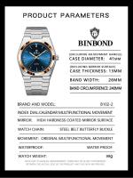 Reloj de Lujo para Hombres UTHAI Automático, Correa de Cuero, Resistente al Agua, Luminoso, Calendario, Regalo - details 6