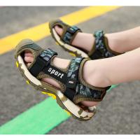 Sandalias de playa de verano para niños, sandalias deportivas antideslizantes transpirables, zapatos de playa para exteriores para niños, zapatos de seguridad planos suaves con punta cerrada - details 12