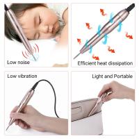 Portable Electric Nail Drill, Compact Efile Electrical Professional Nail File Kit for Acrylic, Gel Nails,Gold - details 1