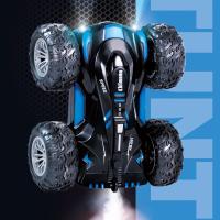 Coche teledirigido de doble cara con luces para niños, juguete con espray de 2,4G, carga directa, compatible con carga externa - details 5
