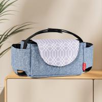 Bolsa organizadora multifuncional para cochecito, bolsa de mamá de gran capacidad, bolsa colgante para cochecito, portabotellas, bolsa de pañales, bolsa de almacenamiento para cochecito - details 5