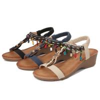 Sandalias de tacón de cuña de verano para mujer - details 7