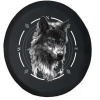 1UDS cubierta antideslizante de neumático de repuesto de animal de cuero PU de PVC de vaca de ciervo de lobo de estilo de coche personalizado - details 4