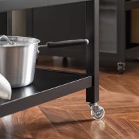 FKW47-W Carrito de Servir Carrito Auxiliar Cocina estantería de Cocina Carrito de Cocina móvil 100 x 92 x 45 cm Blanco ES - details 14