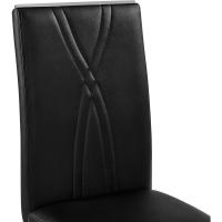 2PCS Sillas de Comedor Giratorias Sillas de Cocina con Respaldo Alto Patas Metálicas Diseño Moderno para Salón Oficina Dormitorio Blanco - details 17