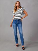 Jeans Vaqueros Estilo Cowboy para Mujer Pantalones Grandes Tallas con Luz Brillante - details 1