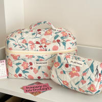 Set De 1 Pieza Bolso De Maquillaje Rosa Con Estampado De Flores Organizador De Viaje Premium Bolso De Cosméticos Bolsa De Hidratantes Bolsa De Toallas - details 7