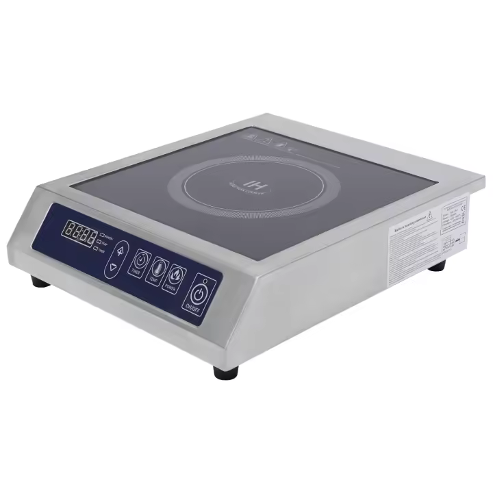 Placa de inducción de 3500W, de acero inoxidable de 220V, apta para sartenes con un diámetro de 4,72-11,81 pulgadas - 1