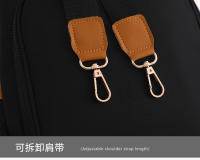 Mochila informal antirrobo para mujer, bolsa de hombro de tela impermeable, ligera, de viaje, oxford - details 23