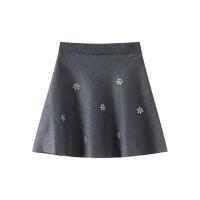 Conjuntos de punto de diamantes OUWU, suéter de cuello redondo y falda plisada para mujer, ropa interior de moda de 3 piezas - details 6