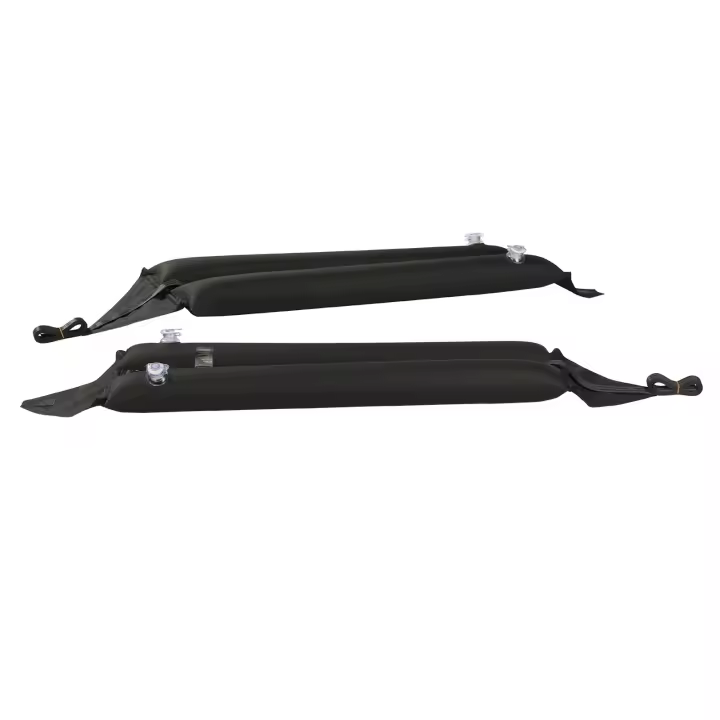 SucceBuy Cojines inflables para portaequipajes de 37,6 pulgadas, barras automáticas multiusos, capacidad de carga de 88 libras, soporte para kayak con 2 correas y cables, bomba de aire manual, bolsa de transporte para canoas, tablas de surf, SUP - 1
