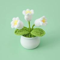 Ramo de Flores de Crochet Hecho a Mano Tulipanes Ramo Tejido Finalizado - details 9