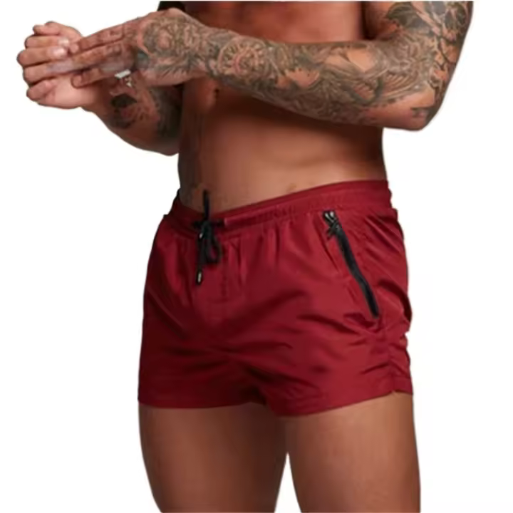 2025 nuevo traje de baño para hombre, traje de baño Sexy, pantalones cortos de natación para hombre, calzoncillos para hombre, pantalones cortos de playa, trajes deportivos, pantalones cortos para tabla de Surf, bañadores para hombre - 1