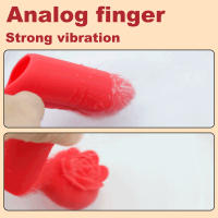 Vibrador de dedo juguete sexual para adultos para mujeres, consolador vibrador de punto G con funda de dedo flexible 2 en 1 con motor dual 10 vibrador, juguete sexual de estimulación del clítoris del pezón anal para parejas femeninas y masculinas - details 6