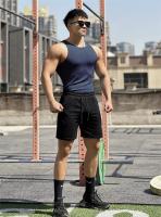 Chaleco elástico a rayas para hombre, camiseta sin mangas de gran tamaño con cuello redondo, camiseta sin mangas para gimnasio, deportes, fitness, correr, entrenamiento, culturismo - details 14