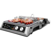 Parrilla Eléctrica de Piedra Revestida Placas Extraíbles y Reversibles, Apertura de 180ª, Superficie Amplia 2200 W, Acero Inoxidable - details 36