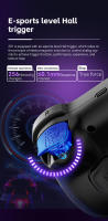 Controlador de juego inalámbrico Bluetooth, Sensor de movimiento de 6 ejes, soporte Turbo programable, Joystick Hall para Switch Steam PS3 PS4 PC - details 3