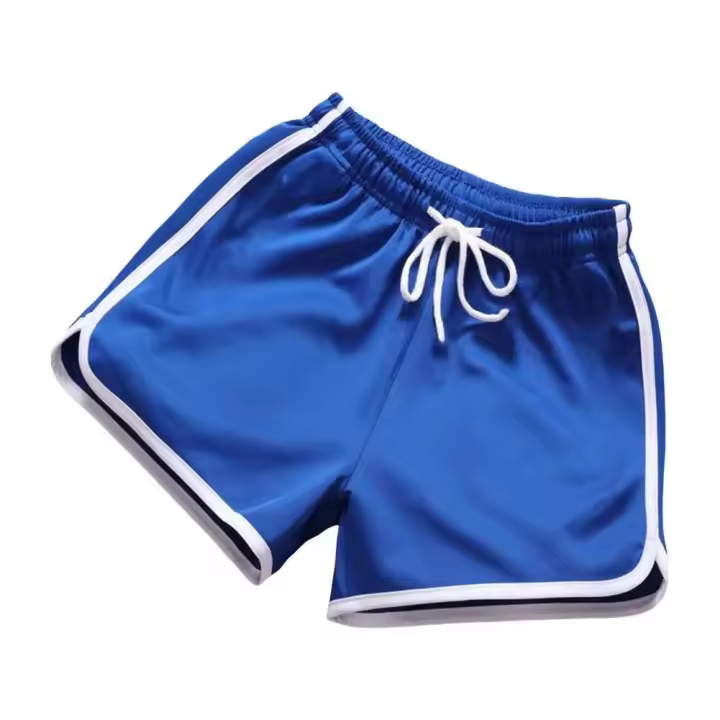 Pantalones cortos de verano hasta la rodilla para hombre, cintura elástica, pantalones de playa holgados, uso diario informal - 1